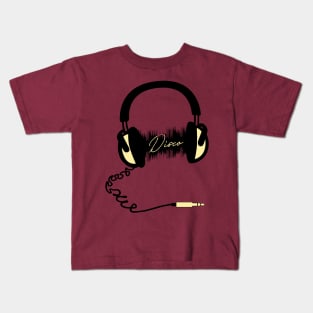 Headphone Audio Wave - Disco Kids T-Shirt